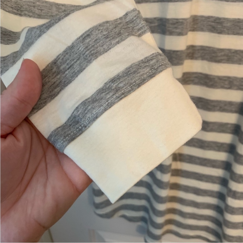 Lauren by Ralph Lauren Striped Cotton Blend Sleep Night Shirt T-shirt - Picture 7 of 10